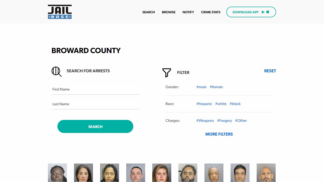 Broward County Jail Inmate Search and Mugshots - JailBase